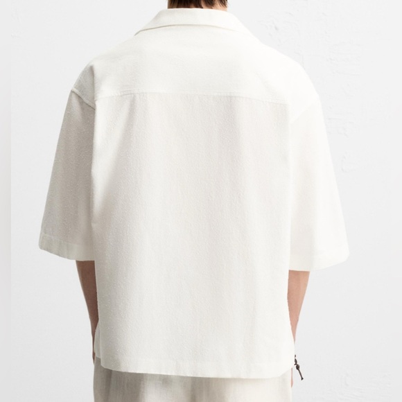 Nwt- Zara Man- Boucle textured shirt- Small - Picture 2 of 8